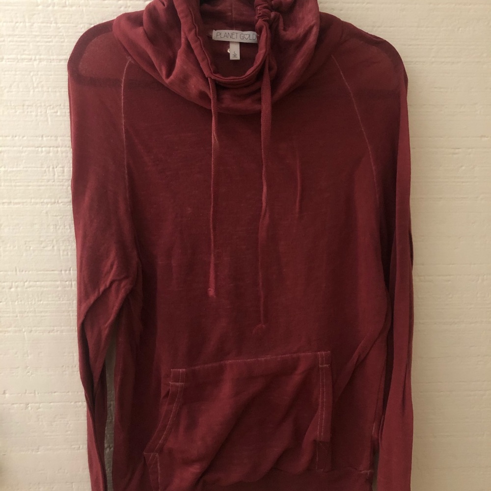 burgundy sweater